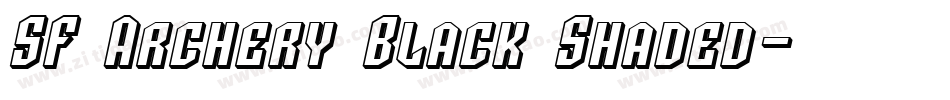 SF Archery Black Shaded字体转换